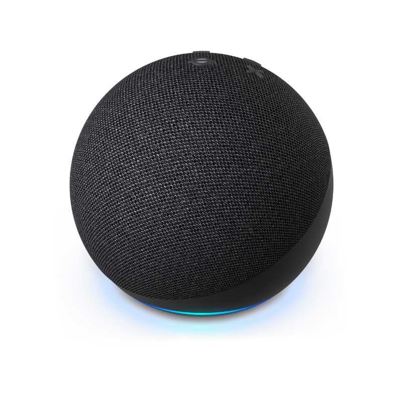 Parlante Inteligente Alexa Echo Dot 5 Negro + Ampolleta Inteligente RGB-7