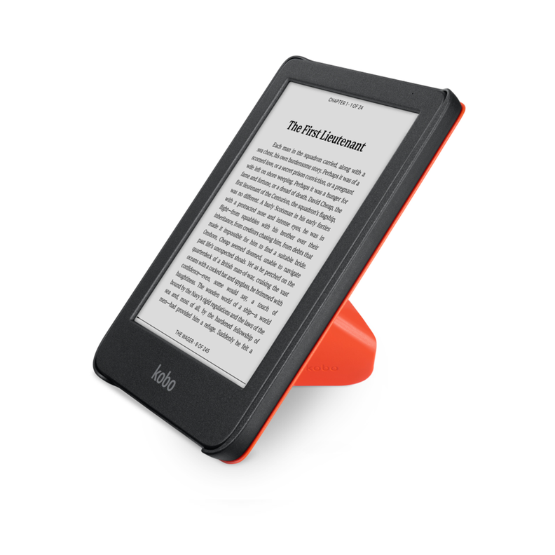 Lector e reader Kobo Clara Colour Negro con Funda SleepCover Rojo-2