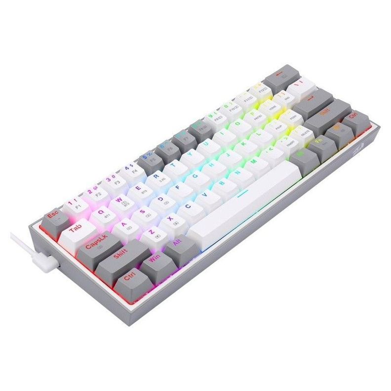 Teclado Mecánico Redragon K616-RGB WG SP Fizz Pro - Blanco/Gris-2