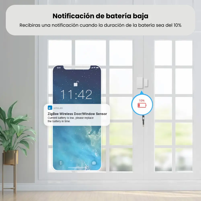 Sonoff SNZB-04 Sensor Zigbee de puerta y ventana-3