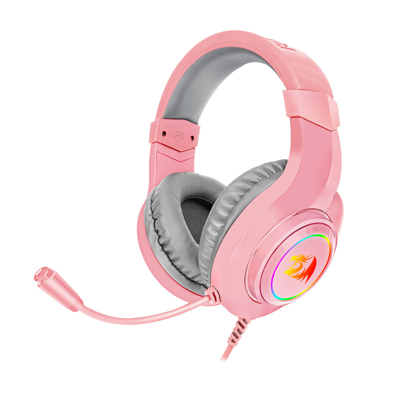 Audifono Gamer Redragon HYLAS H260 RGB Rosado-0