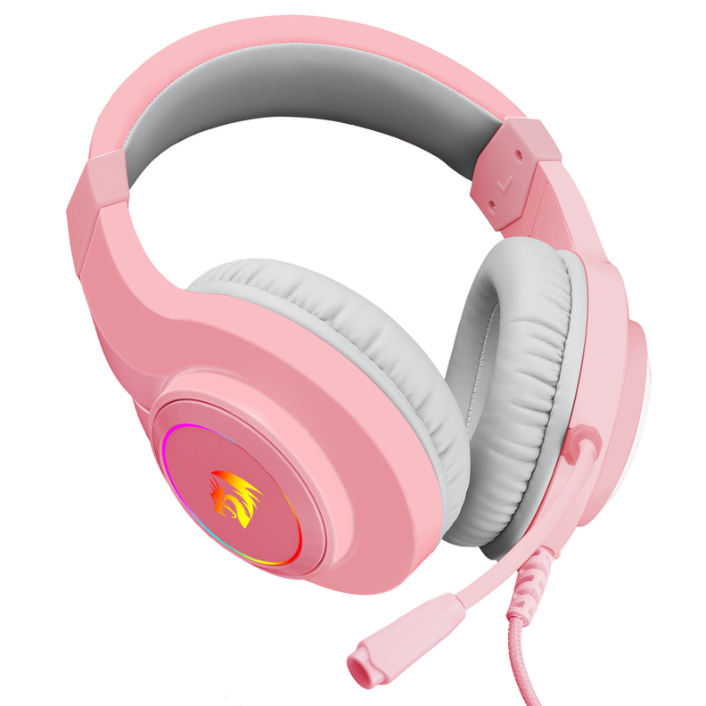 Audifono Gamer Redragon HYLAS H260 RGB Rosado-3