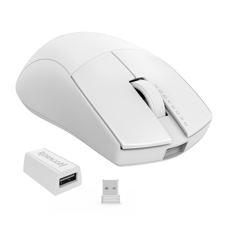Mouse Gamer Redragon King Pro M916 1K Hz Blanco-1