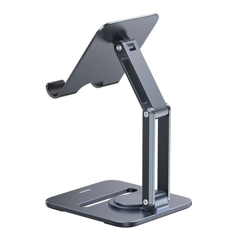 Soporte Baseus Metálico Biaxial Plegable de Escritorio para Tablets/iPad - Gris-1