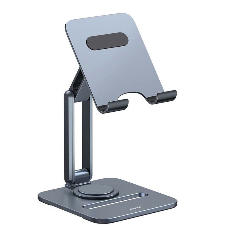 Soporte Baseus Metálico Biaxial Plegable de Escritorio para Tablets/iPad - Gris-2