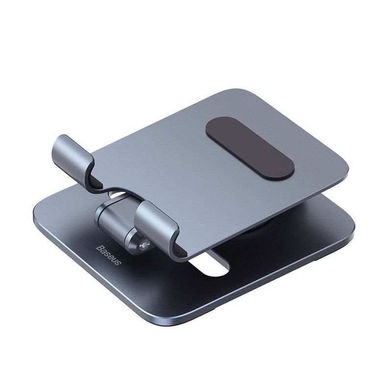 Soporte Baseus Metálico Biaxial Plegable de Escritorio para Tablets/iPad - Gris-5