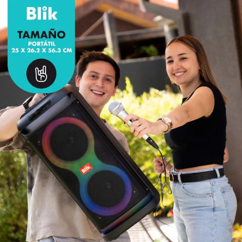 Parlante Karaoke Blik Lightmax6-7