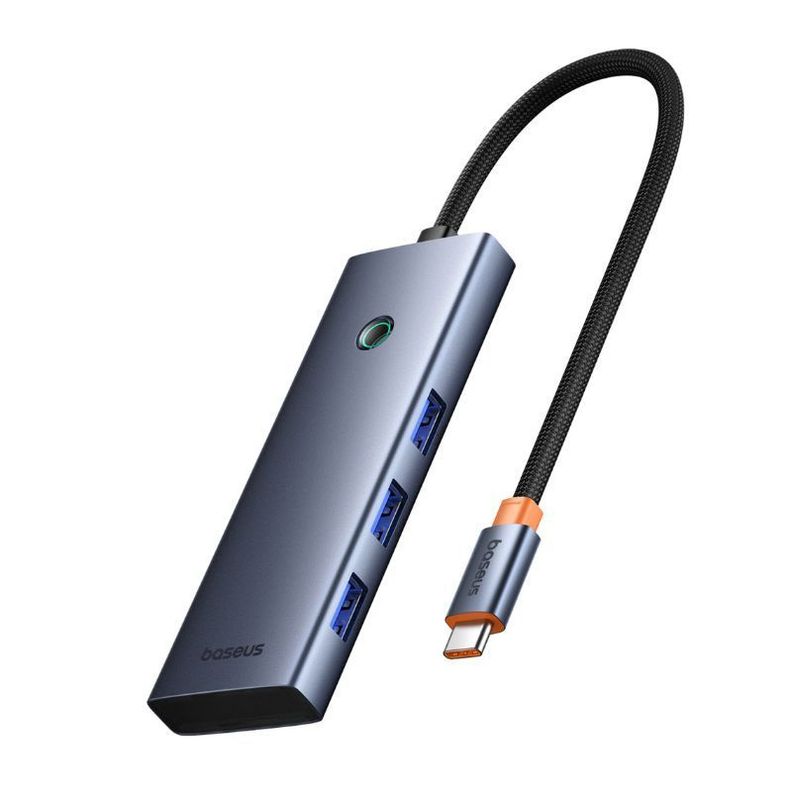Adaptador HUB 7 en 1 Tipo C a HDMI, USB 3.0, PD y SD/TF - Baseus - Gris-2