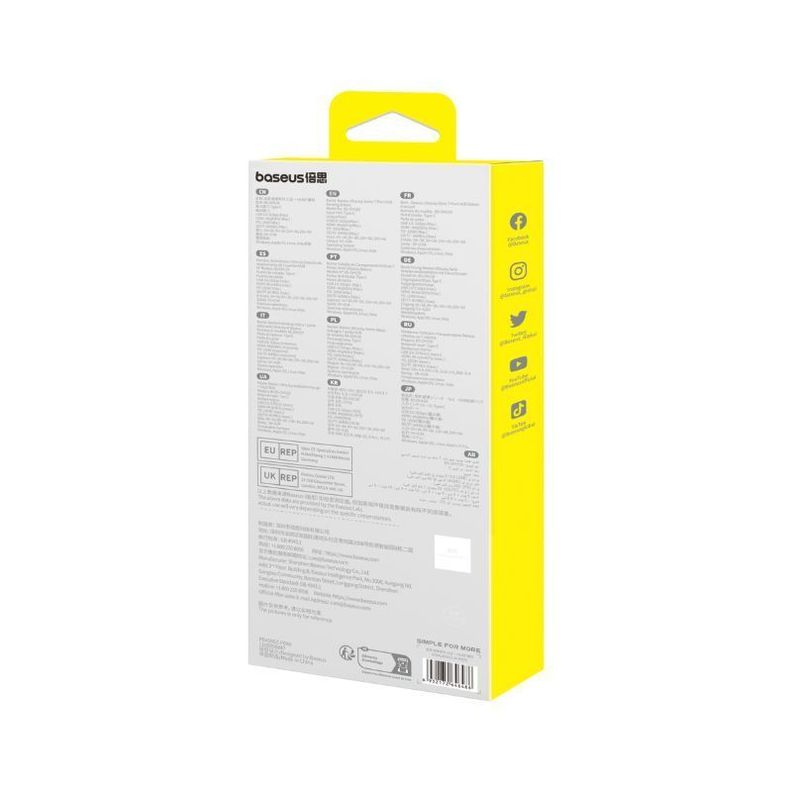 Adaptador HUB 7 en 1 Tipo C a HDMI, USB 3.0, PD y SD/TF - Baseus - Gris-4