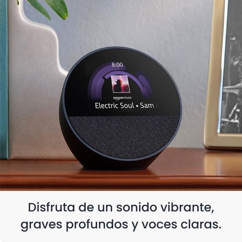 Parlante Inteligente Alexa Echo Spot - Blanco-3