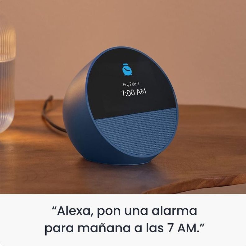 Parlante Inteligente Alexa Echo Spot - Blanco-4