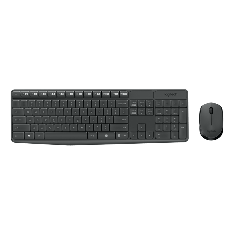 Kit Teclado + Mouse Logitech MK235 Espanol negro