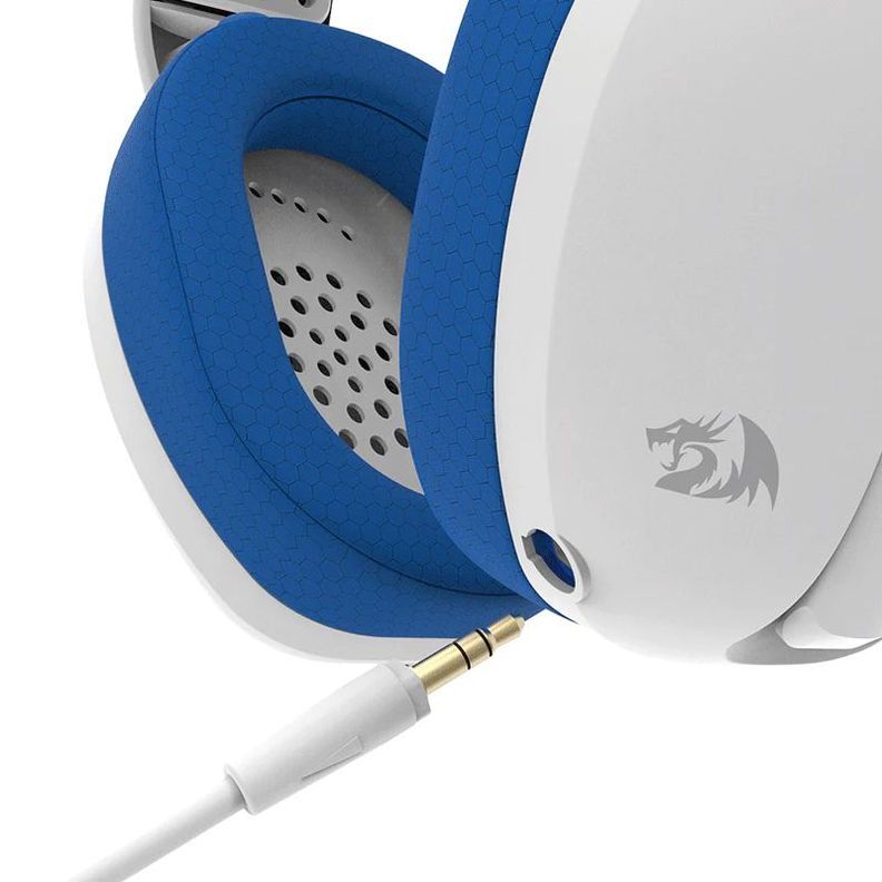 Audífonos Inalámbricos Redragon IRE Wireless Triple Conexión - Blanco/Azul-3