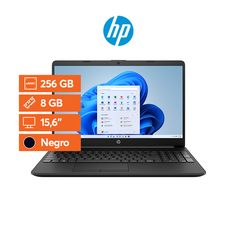 Notebook HP 15,6" - Intel Core i5 - 8GB RAM - 256 GB SSD - Negro-1