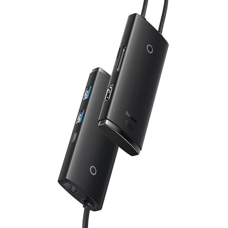 Adaptador HUB 6 en 1 Tipo-C a HDMI + USB 3.0 x 2 + Tipo-C + SD/TF - Baseus Lite Series-3