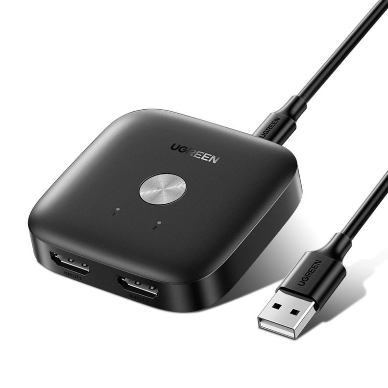 UGREEN Conmutador HDMI 2 en 1 (con cable Micro USB a USB-A)-1