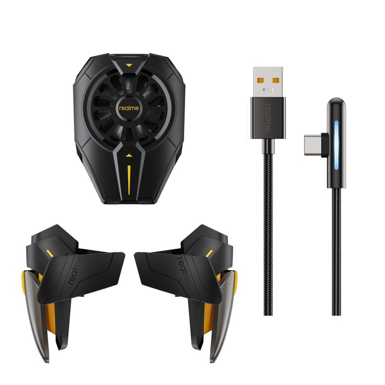 Realme Mobile Game Trigger + Cooling Back Clip + SuperDart-8