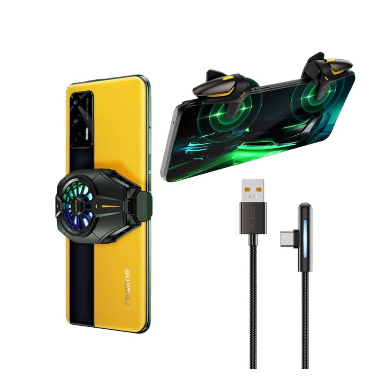 Realme Mobile Game Trigger + Cooling Back Clip + SuperDart-9