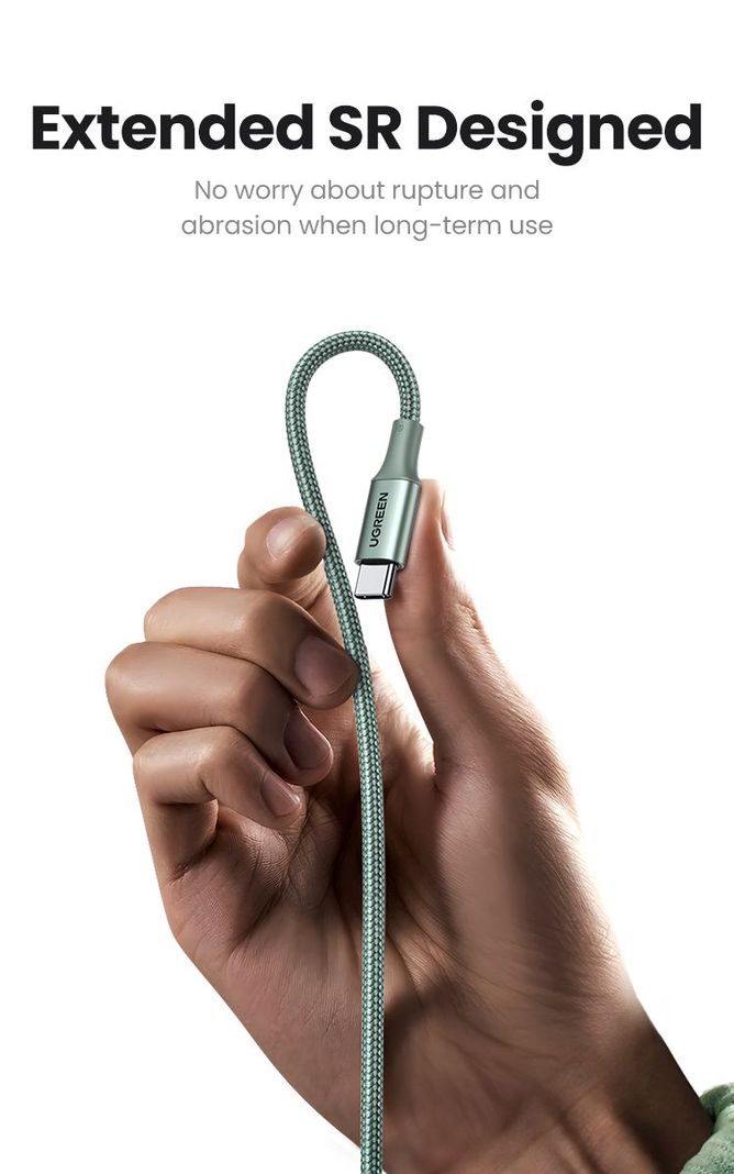 UGREEN Cable de datos USB-C 2.0 a USB- C 2.0 5A 2M-2