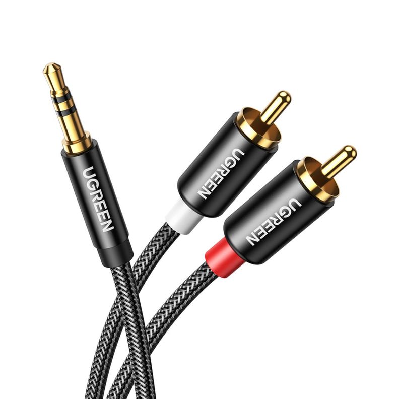 UGREEN Cable de 3,5 mm a 2 RCA 3m-3