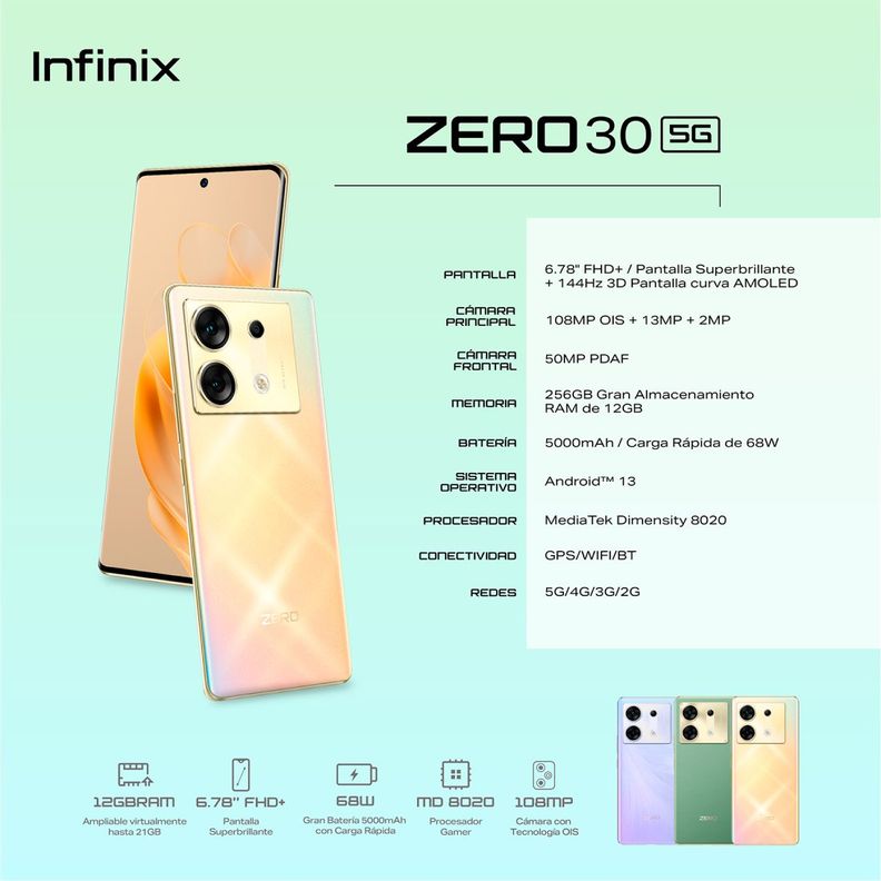 Infinix Zero 30 5G Golden Hour 12GB RAM 256GB ROM-5