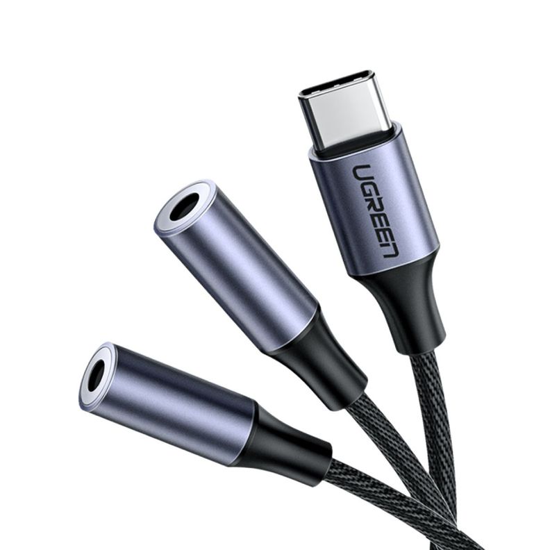 UGREEN Cable splitter de audio USB-C a 3.5mm + 3.5mm 20 cm-0