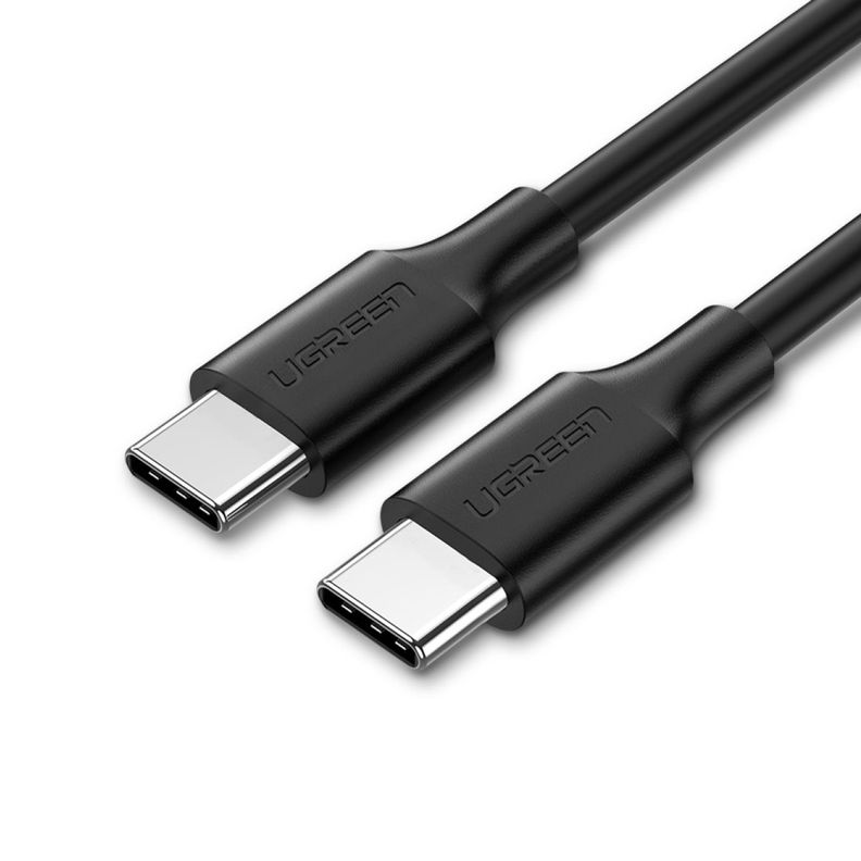 UGREEN Cable de datos USB-C 2.0 a USB-C 2.0 3A 1M Negro-0