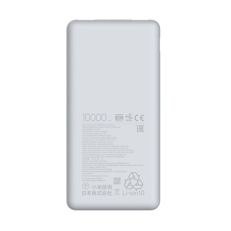 Xiaomi Power Bank 10000mAh 22.5W Lite GL-1