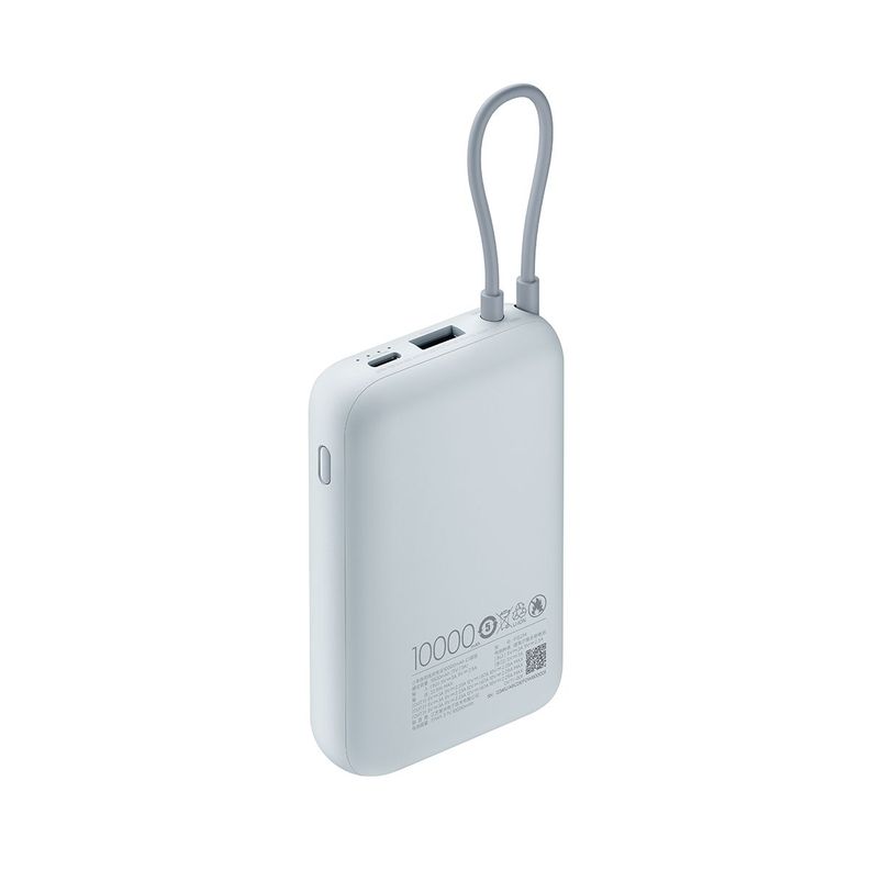 Xiaomi Power Bank 10000mAh Cable Integrado Azul-2