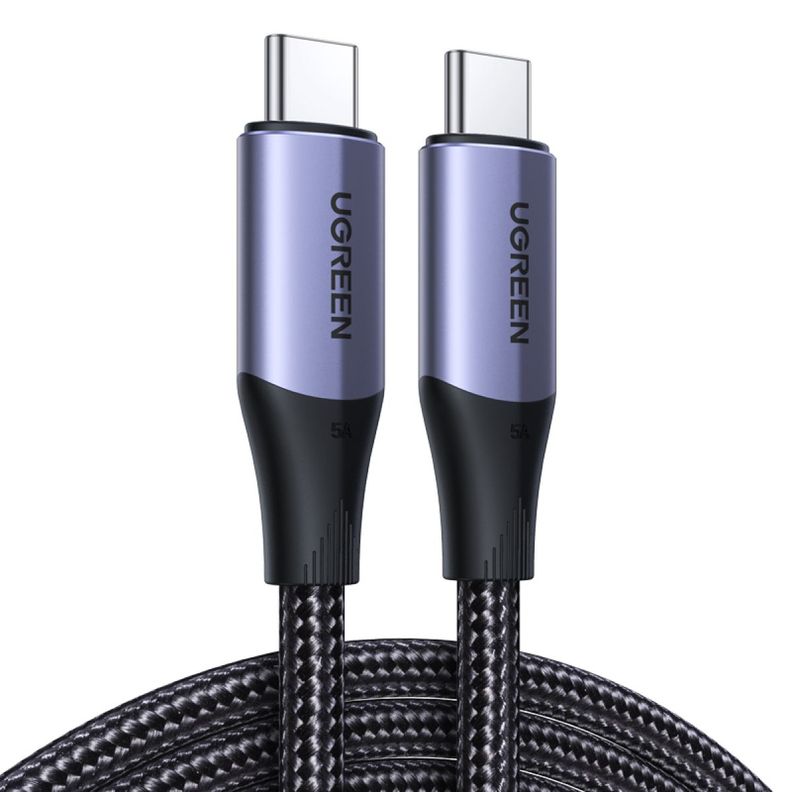 UGREEN Cable USB-C 3.1 GEN2 a USB-C 3.1 GEN2 5A trenzado 1m-0