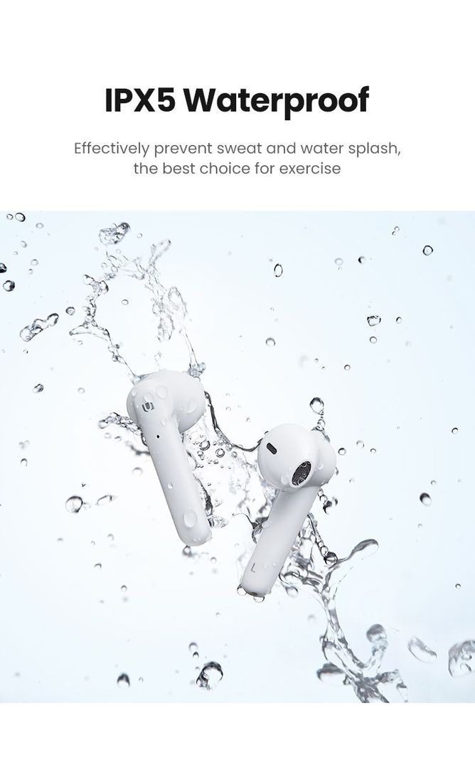 UGREEN Audífonos Inalámbricos HiTune T2 True Wireless Blanco-4