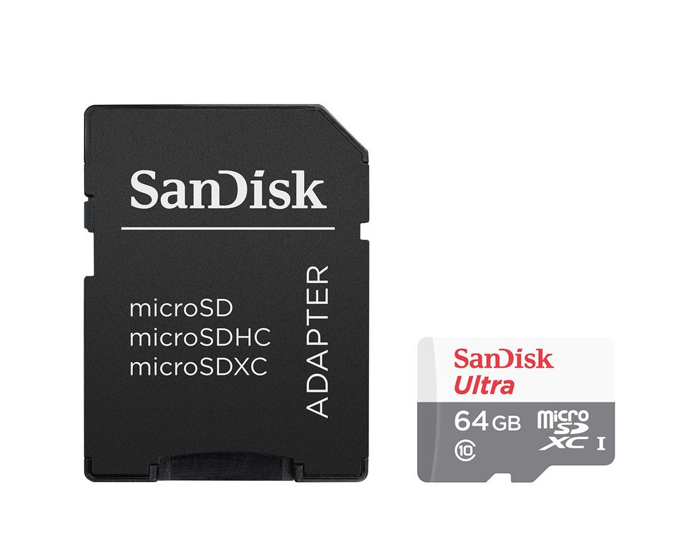Sandisk MicroSDHC Ultra y MicroSDXC 64GB c/adaptador-1