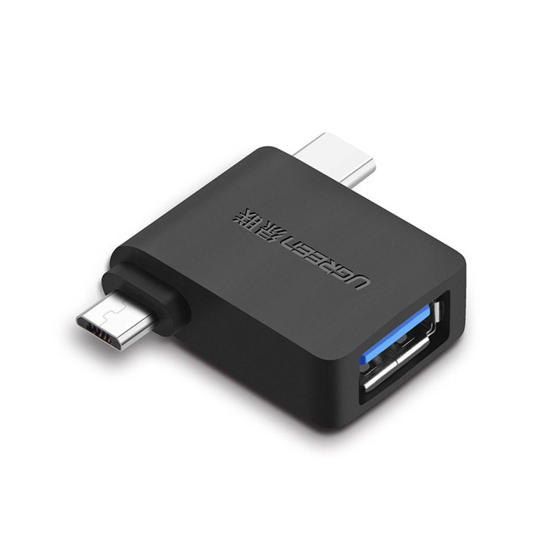 UGREEN Adaptador OTG Micro USB + USB-C a USB 3.0 A-0
