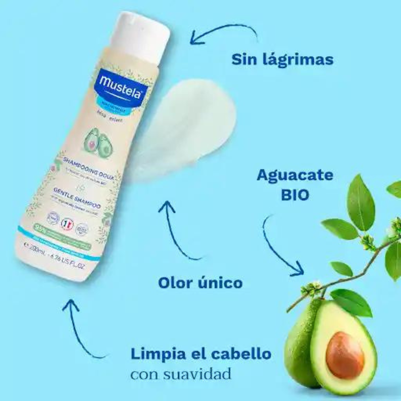 Shampoo Suave Bebe Mustela 200 Ml-2
