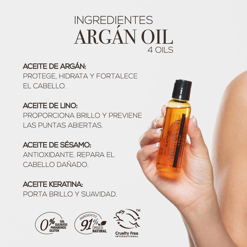 Aceite de Argan 4 Oils Proteccion Suavidad 60ML-2