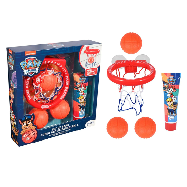 Set De Niño Baño Paw Patrol Shampoo + Juego De Basketball-0