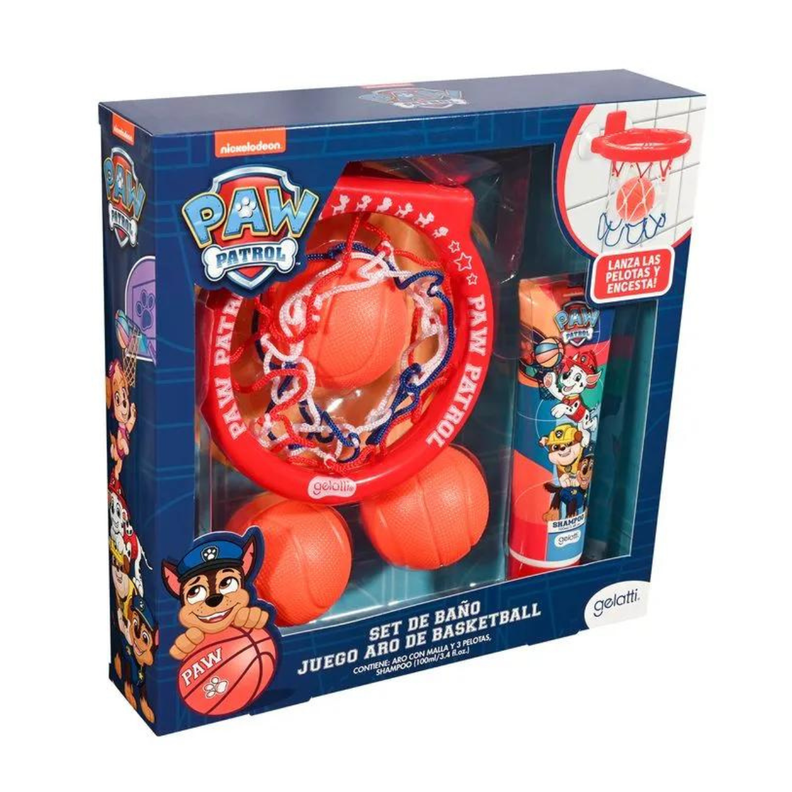 Set De Niño Baño Paw Patrol Shampoo + Juego De Basketball-2