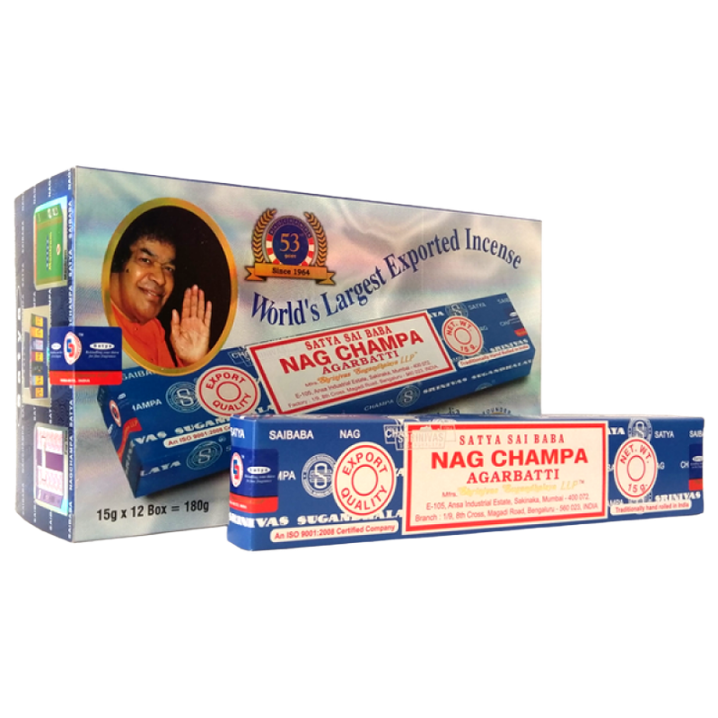 Incienso Natural Nag Champa Azul - Satya-0