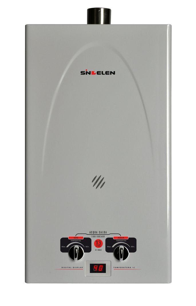 Calefont 13 Litros Gas Licuado Tiro forzado CFF-130GLSI Gris