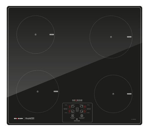 Encimera de induccion 4 zonas CEI-4602NG Negro