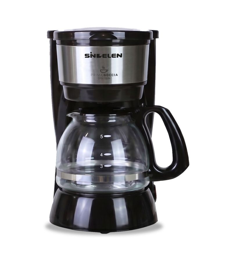 Cafetera por Goteo Sindelen 6 Tazas CFG-750IN Negro
