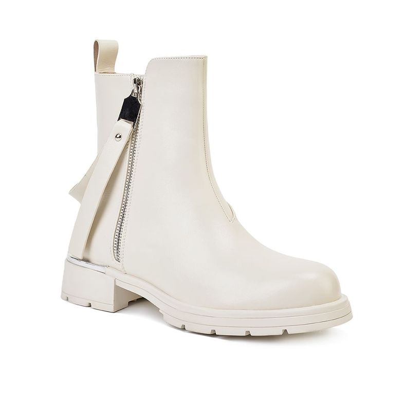 Botin Mujer Blanco Via Uno 12531435-3