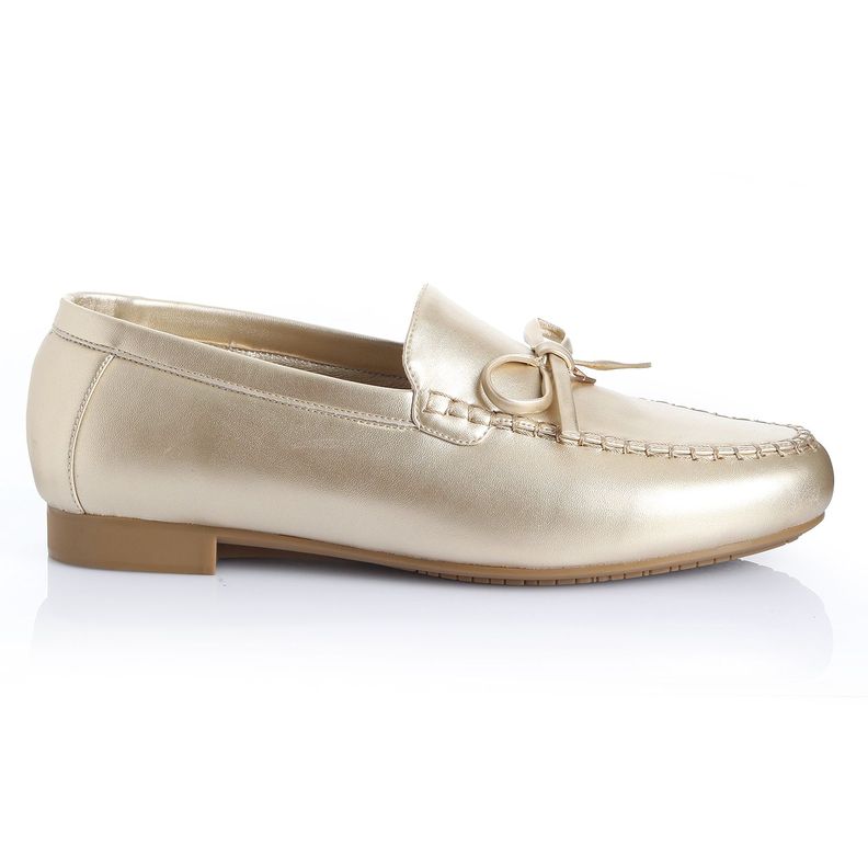 Zapato Mujer Dorado Via Uno 22501502-0