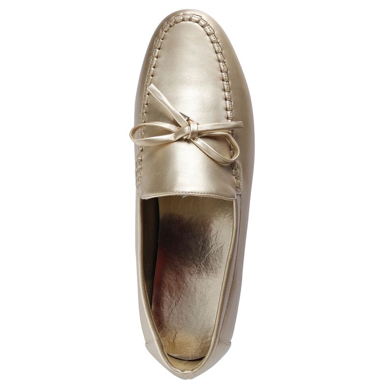 Zapato Mujer Dorado Via Uno 22501502-2