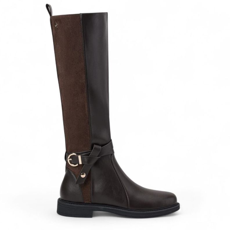 Bota Mujer Via Uno WestWinter Dust Marron Cafe Oscuro 35