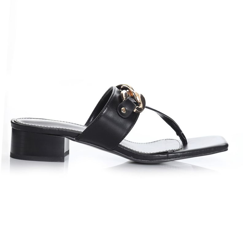 Sandalia Negro Via Uno 22431601-0