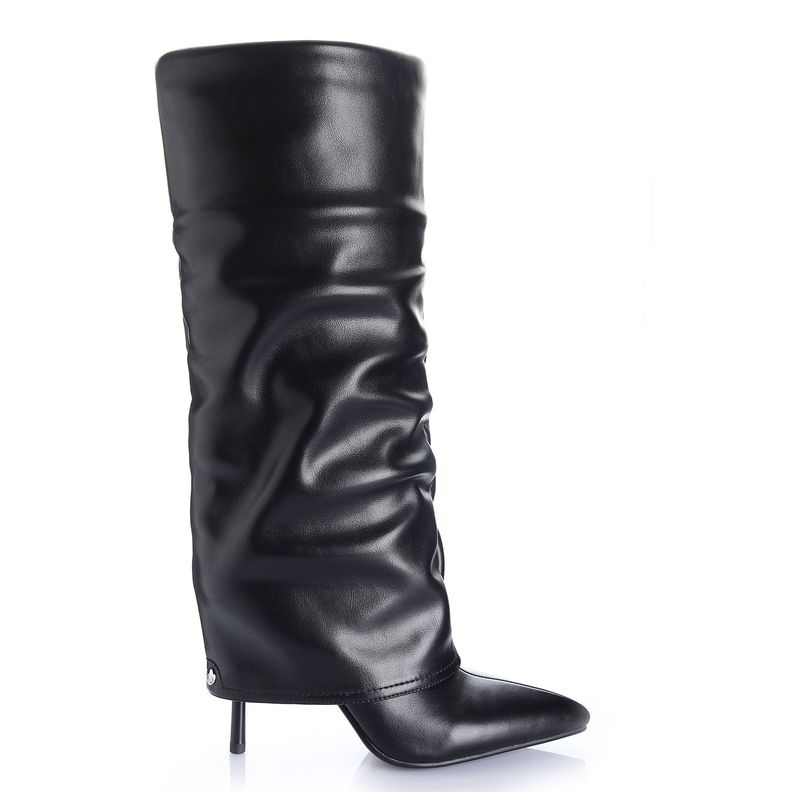 Bota Mujer Negro Via Uno 12523303-0