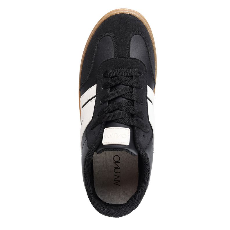 Zapatilla Mujer Negro/Blanco Via Uno 12541718-2