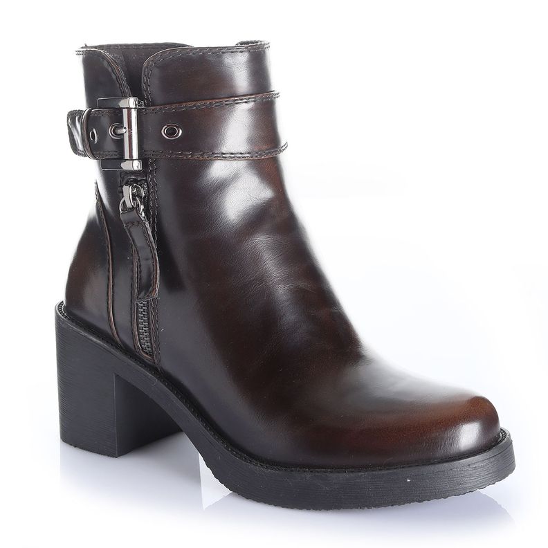 Botin Mujer Marron Via Uno 12532408-3