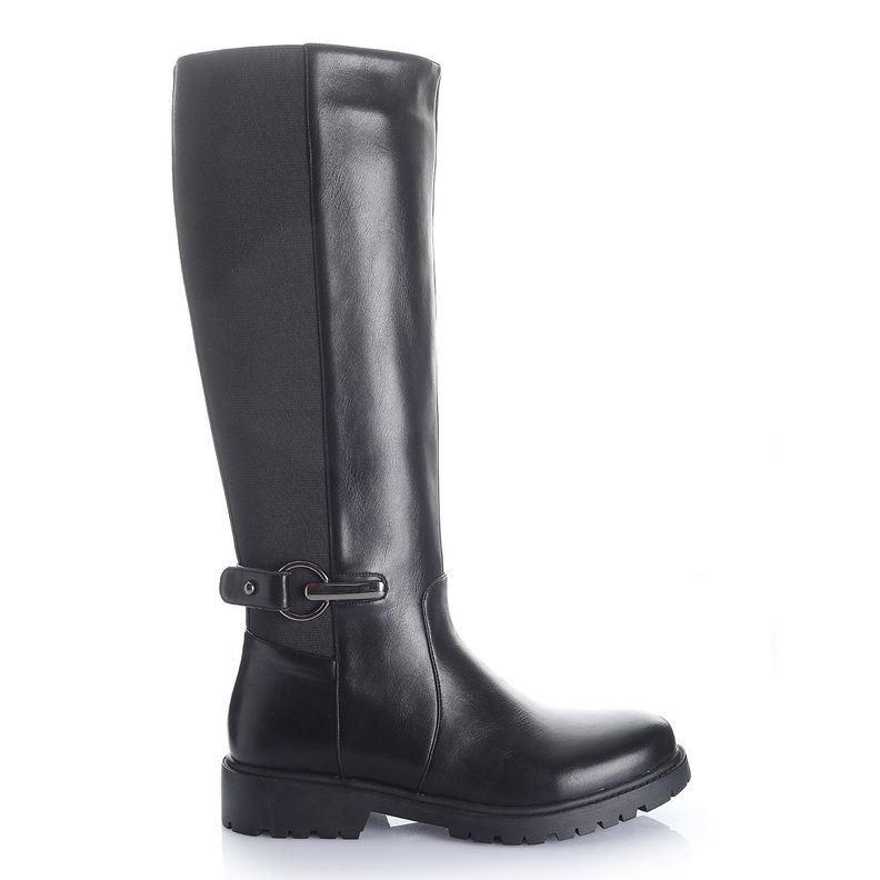 Bota Mujer Negro Via Uno 12531317-0